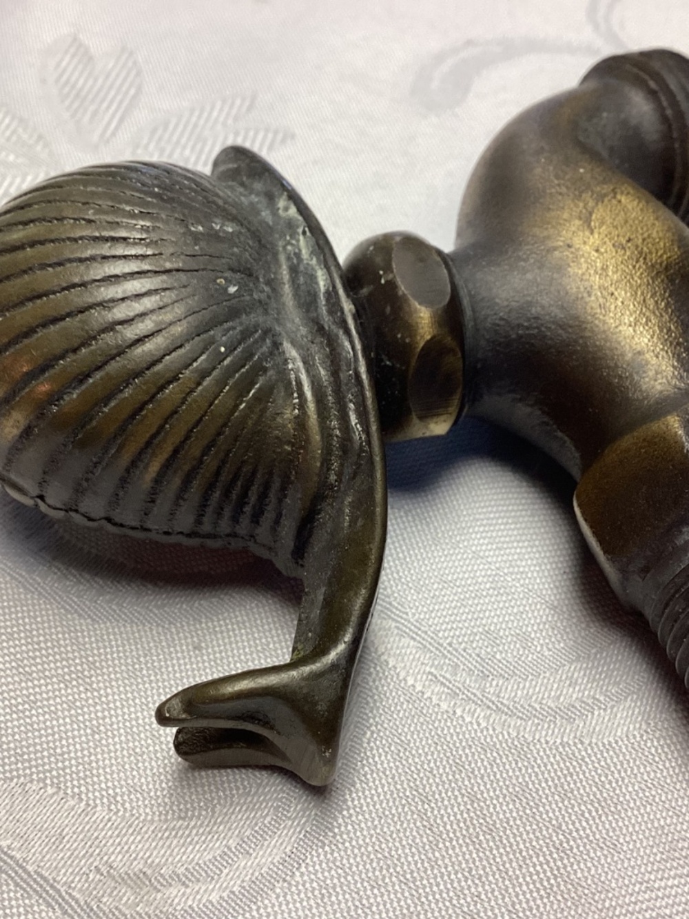 Vintage Brass SNAIL. Garden Lawn Faucet Spigot Tap & 1” Hose Bronze - Picture 4 of 8